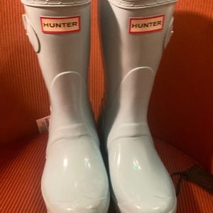 HUNTER rain boots light blue women’s size 5